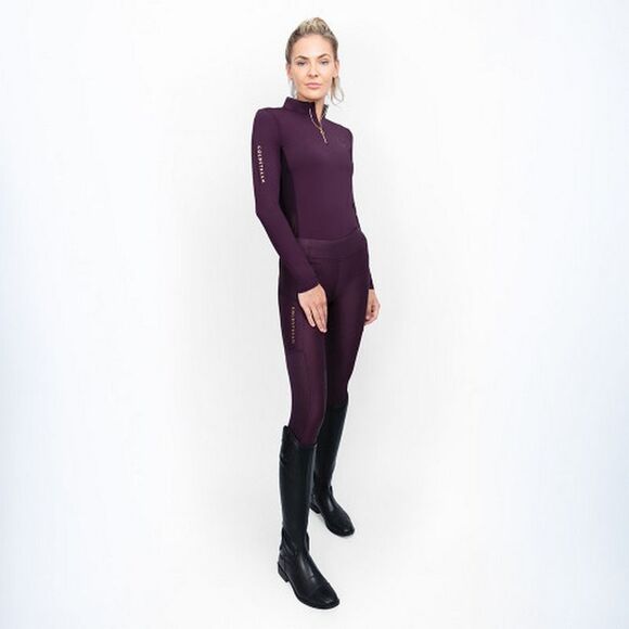 Coldstream Womens/Ladies Ednam Base Layer Top / Mulberry Purple - Picture 4 of 7